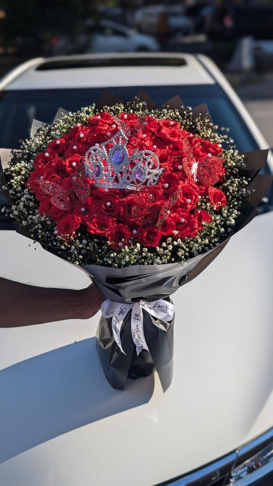 Roses and Babe Breath Bouquet